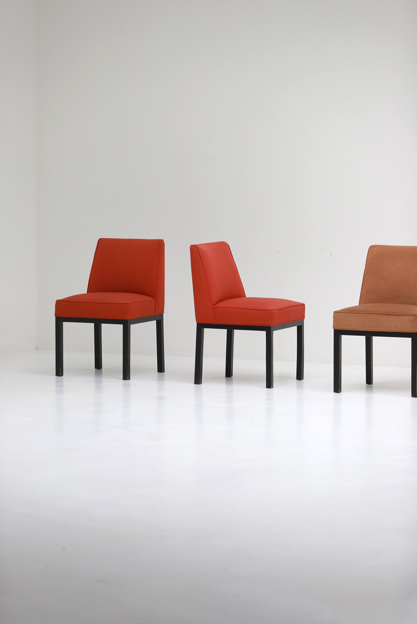 Set of six Jules Wabbes 'Louise' dining chairs for Bulo