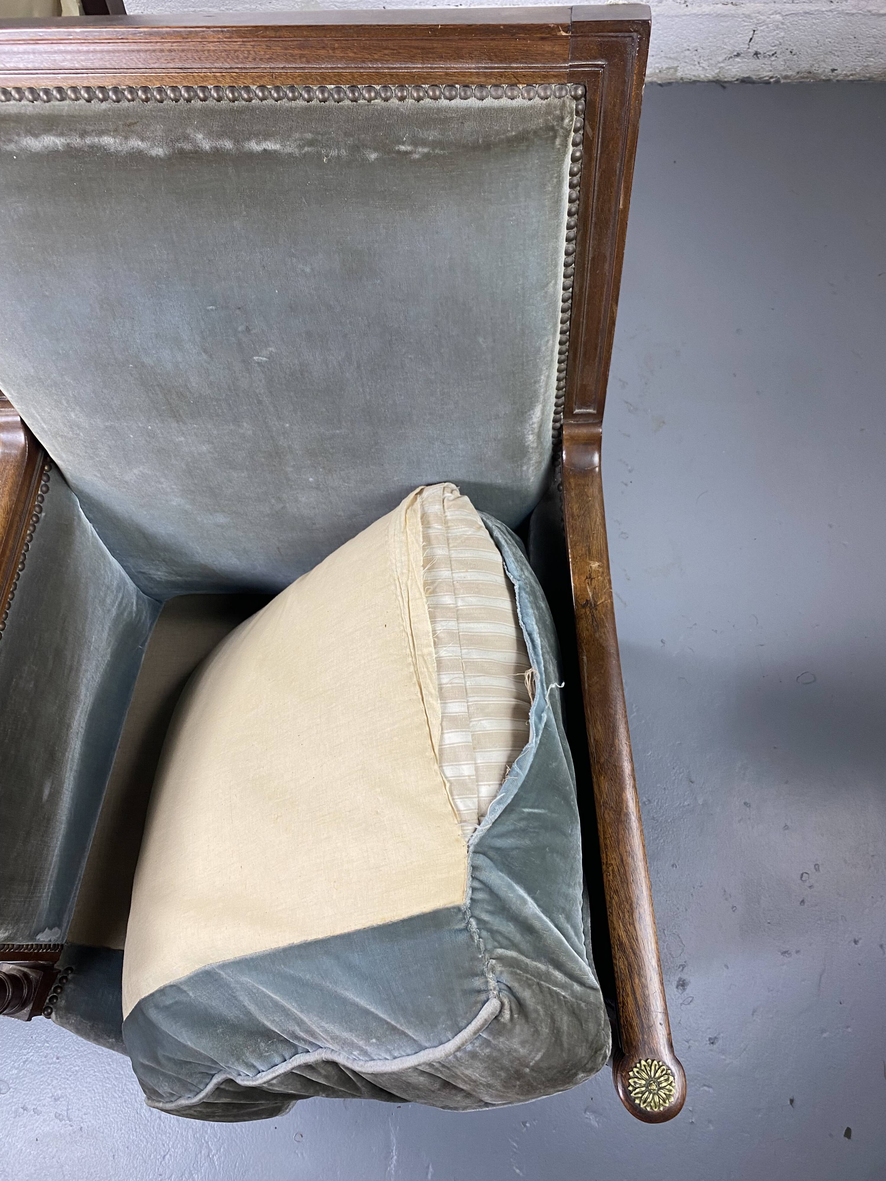 Pair of Empire armchairs