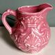 Milk jug, cream jug barbotine Onnaing 1920