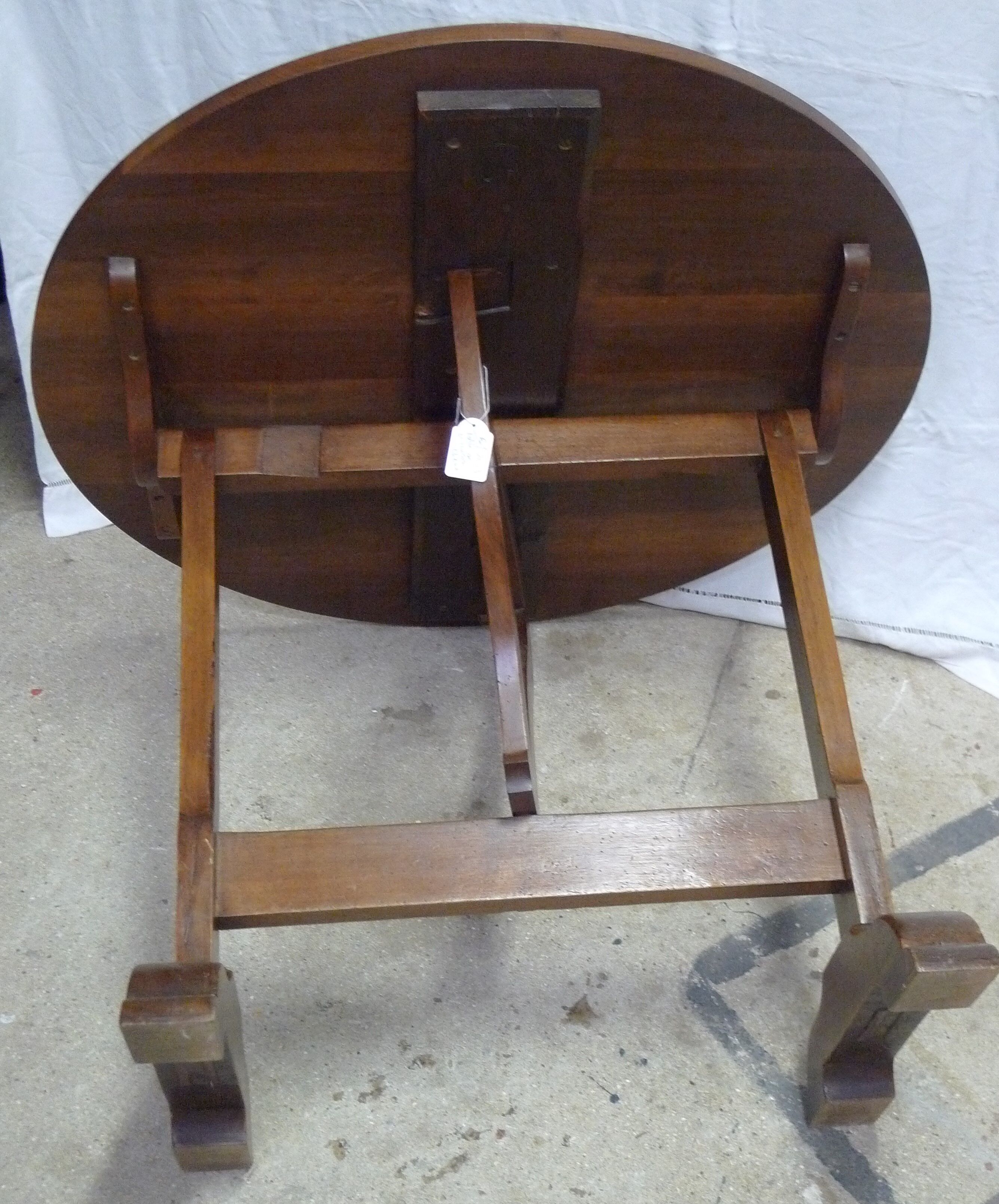 Oak winemaker's table