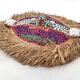 Masque Kuba du Congo - Cauris, Perles de verre, Raphia, Tissu