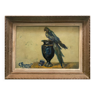 Still life with parrot, wedding Casimir Raymond 1961