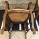 Pair of straw seating armchairs