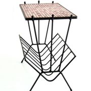 Table de magazine en mosaïque vintage des années 60