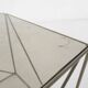 Rare metal and glass side table by Max Sauze, Isocele, France 1960's
