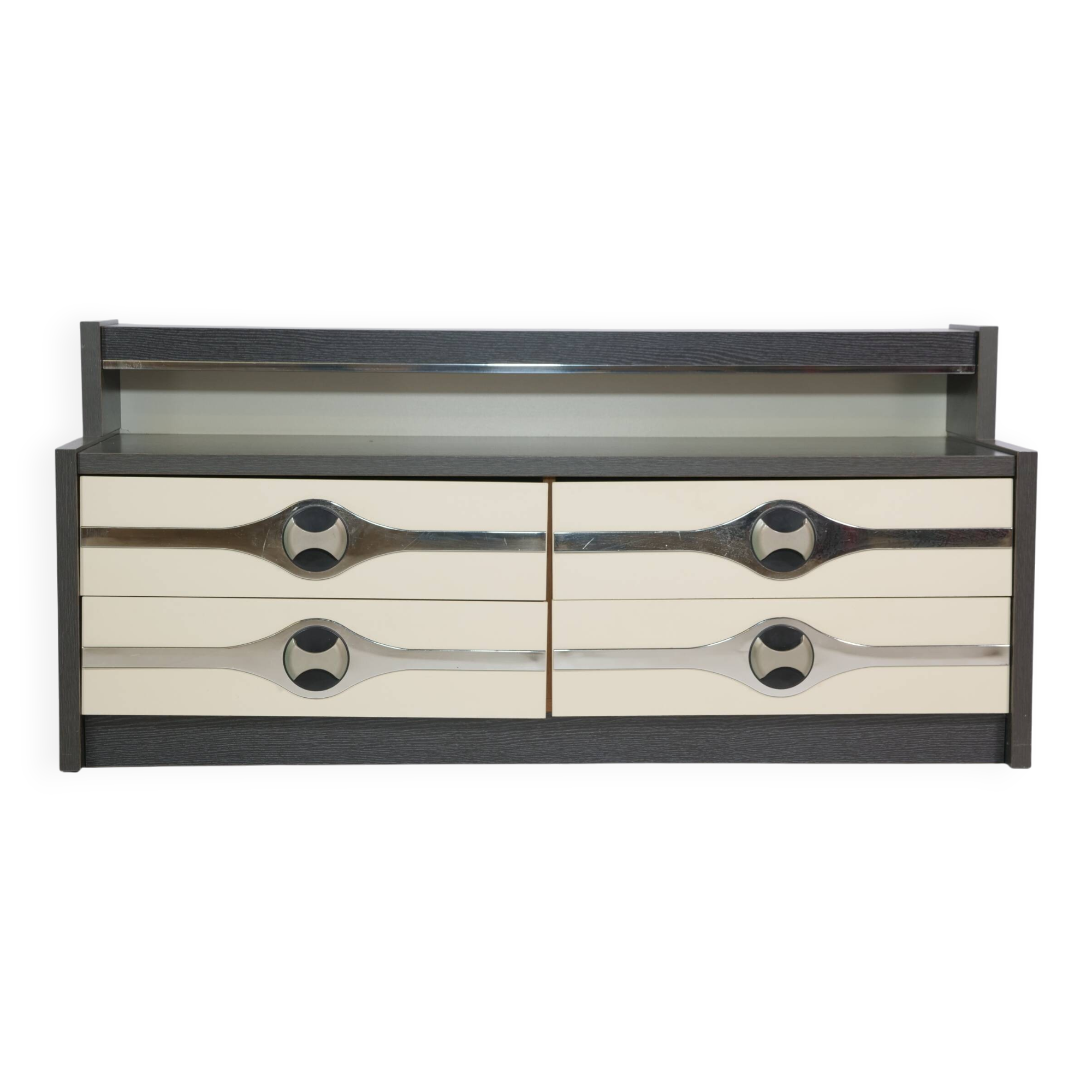 Modernist space age drawer sideboard chest of drawers cabinet 70s