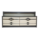Modernist space age drawer sideboard chest of drawers cabinet 70s