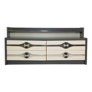 Modernist space age drawer sideboard chest of drawers cabinet 70s