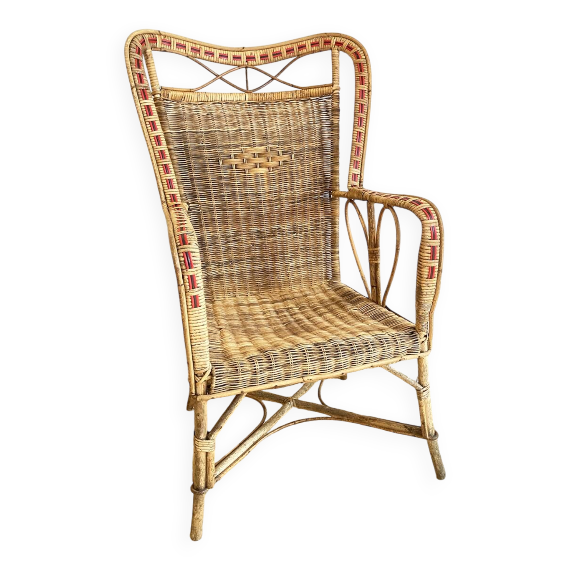 Rattan armchair