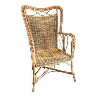 Rattan armchair