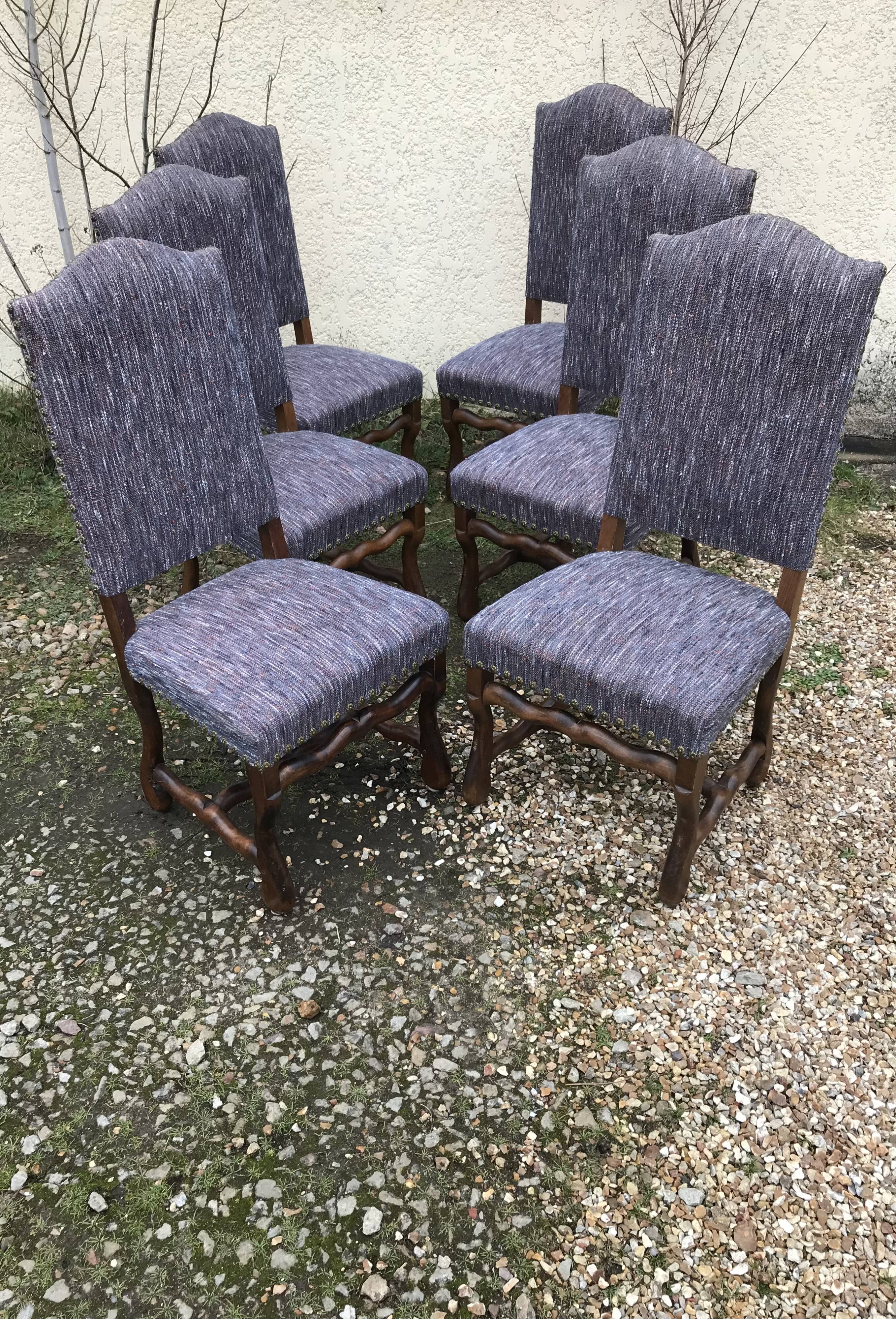 6 Louis XIII style chairs
