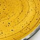 Vintage speckled yellow Palma plate Boch La Louvière