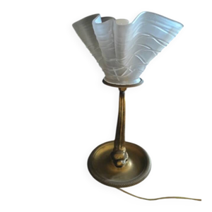 Lampe à poser pied laiton