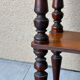 Vintage 60s turned wooden shelf