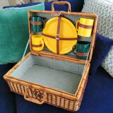 Vintage picnic basket