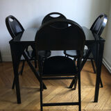 Castiglioni folding table & chairs 1965