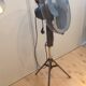 Anthracite grey fan on foot tripods 70/80