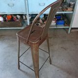 Tabouret industriel vieilli