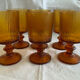 Amber stemware