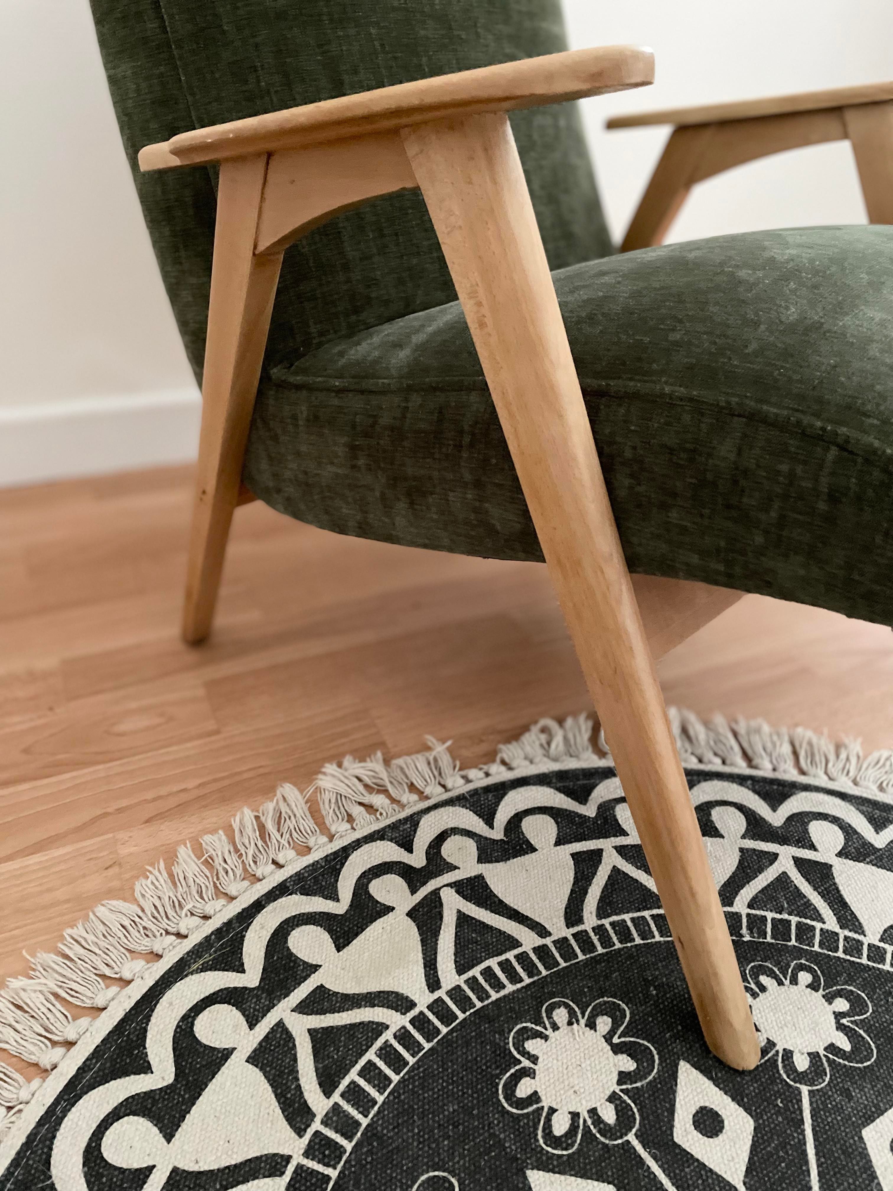 Retro armchair, Scandinavian spirit 50/60s, restored