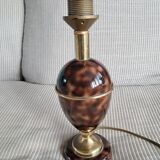 Vintage metal and brass lamp base