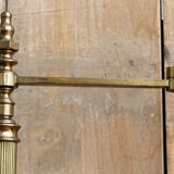 Articulated brass floor lamp