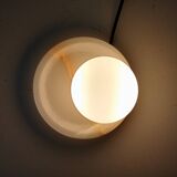 Pair of modern wall sconces Onyx and Opaline