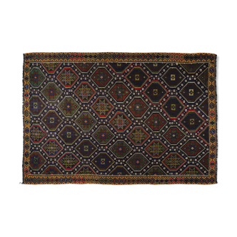 Anatolian handmade kilim rug 288 cm x 185 cm