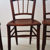Set of 4 bistro chairs wood
