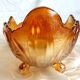 Glass fruit basket, Inwald Carnival molded glass bowl.
