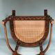 Edwardian barley twist corner chair with cane early 20th century