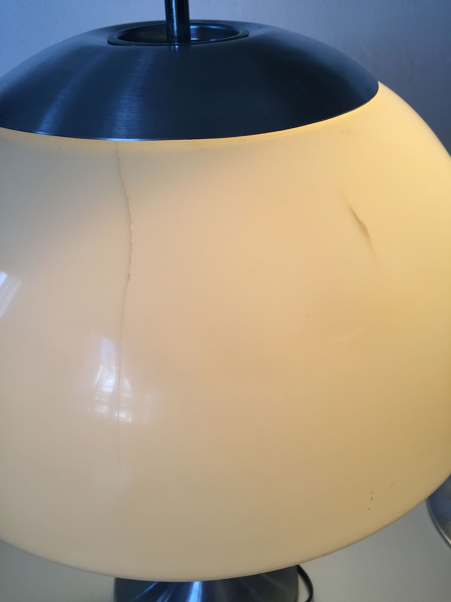 Duo of vintage lamps foot tulip Unilux 1970s
