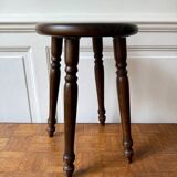 4-legged turned wooden stool