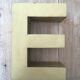 Golden vintage sign letter E