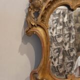 Miroir bois doré 60 x 30 cm