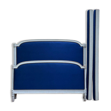 Headboard and footboard – Louis XVI style – Painted wood – Parisian workshop