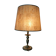 Lamp in gilt bronze, cork-style lampshade