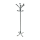 Coat rack with 12 chrome and black plastic hooks, 1960, 2m.