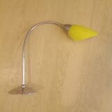 Vintage yellow opaline wall lamp