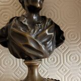 Bronze & Marble Busts of Voltaire and Rousseau