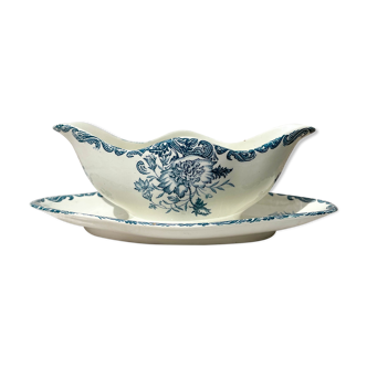 Vintage gravy boat terre de fer clairefontaine model " poppy "