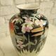 Large Toucan vase "Jungle" in glazed porcelain