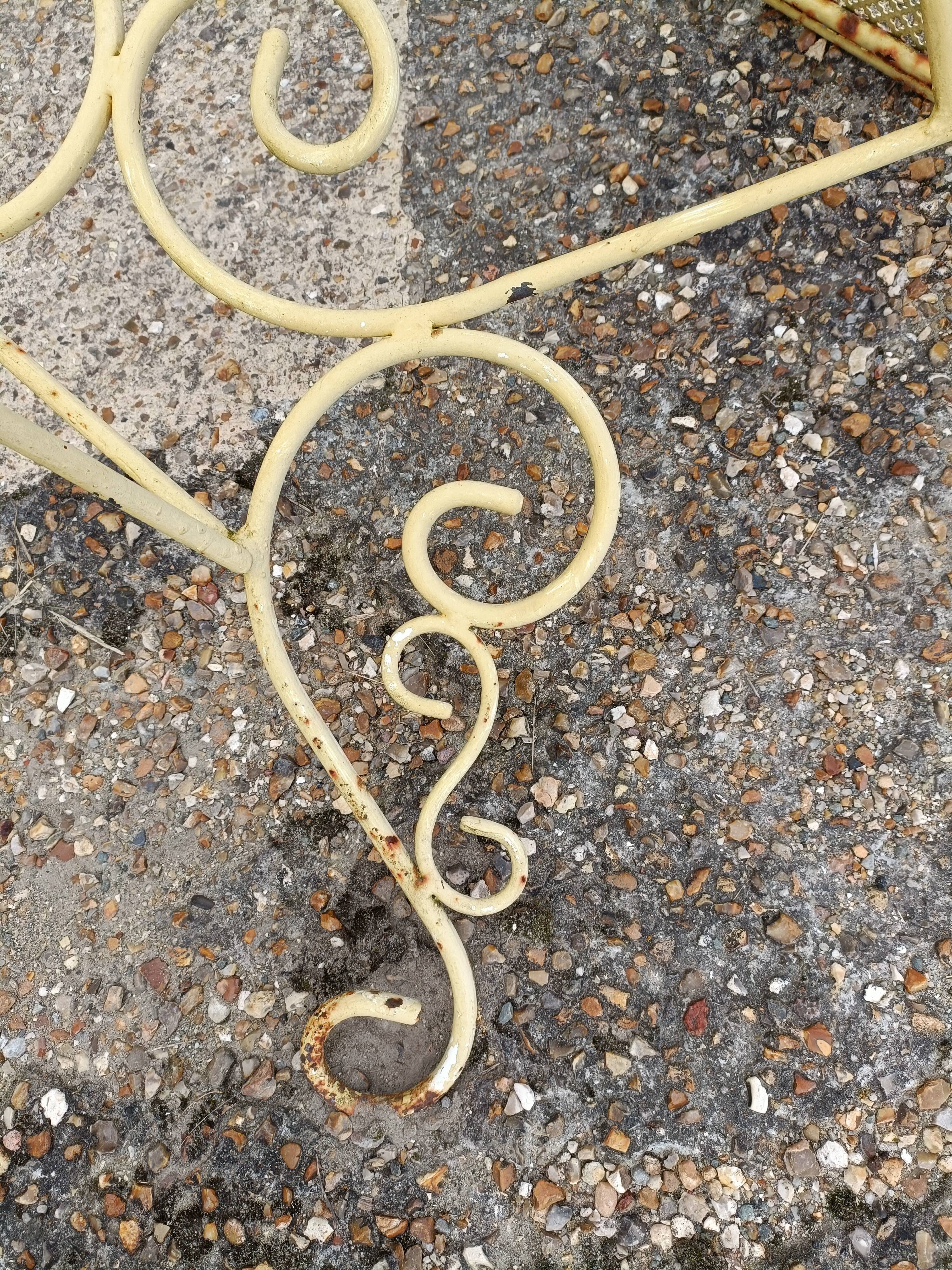 Wrought iron garden table full old garden furniture