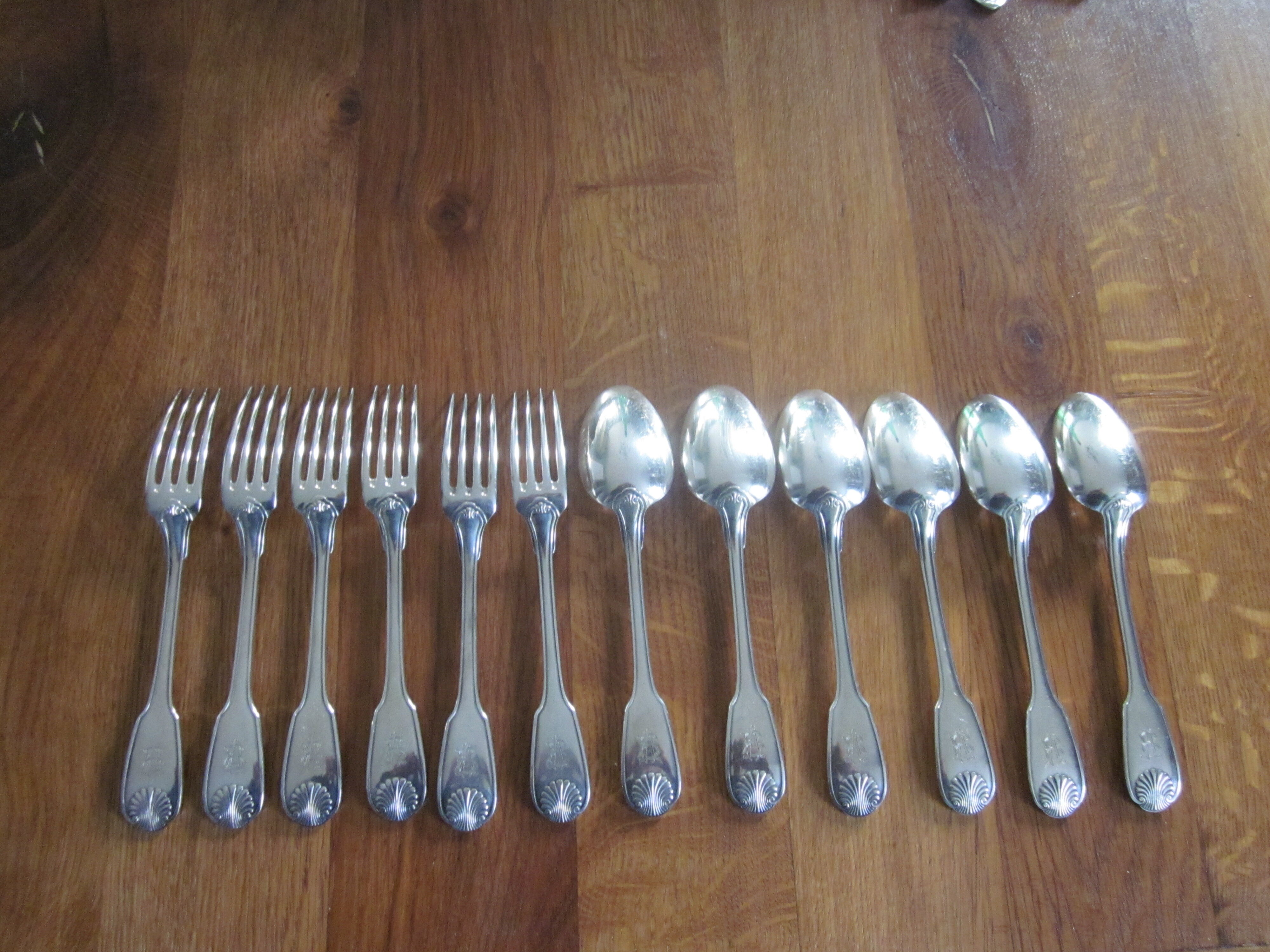 12 christofle entremet in silver metal