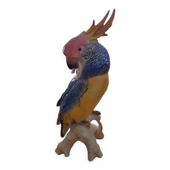 Perroquet en porcelaine de Saxe Karl Ens