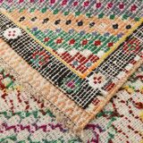 4x8 Blue & Green Oriental Kilim Rug, 133x253Cm