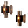 Danish Space Age wall sconces by Claus Bolby for Cebo Industri, 1970s