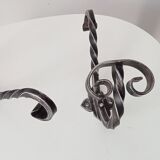 2 vintage coat rack hooks 50s-60s