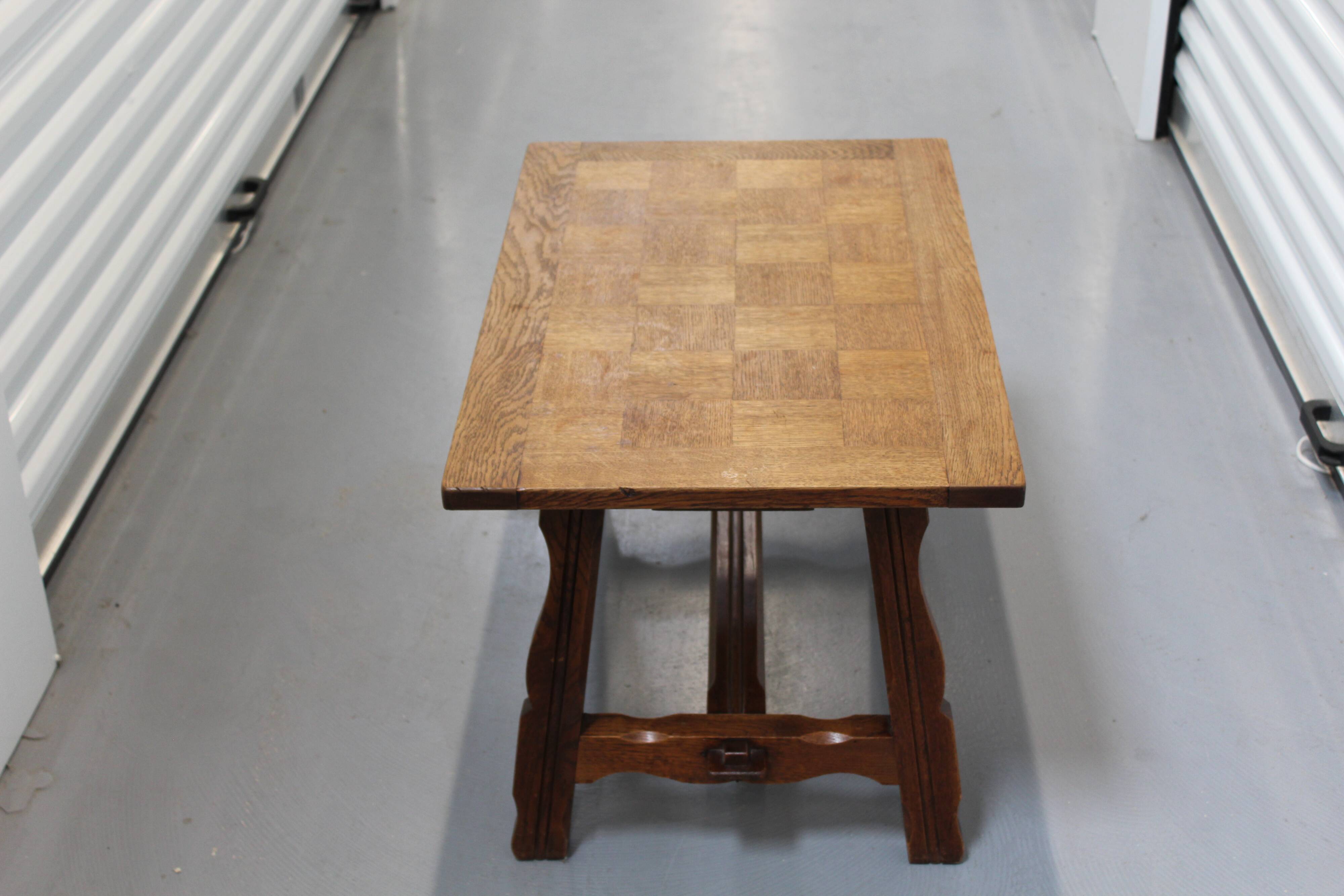 Rustic wooden coffee table