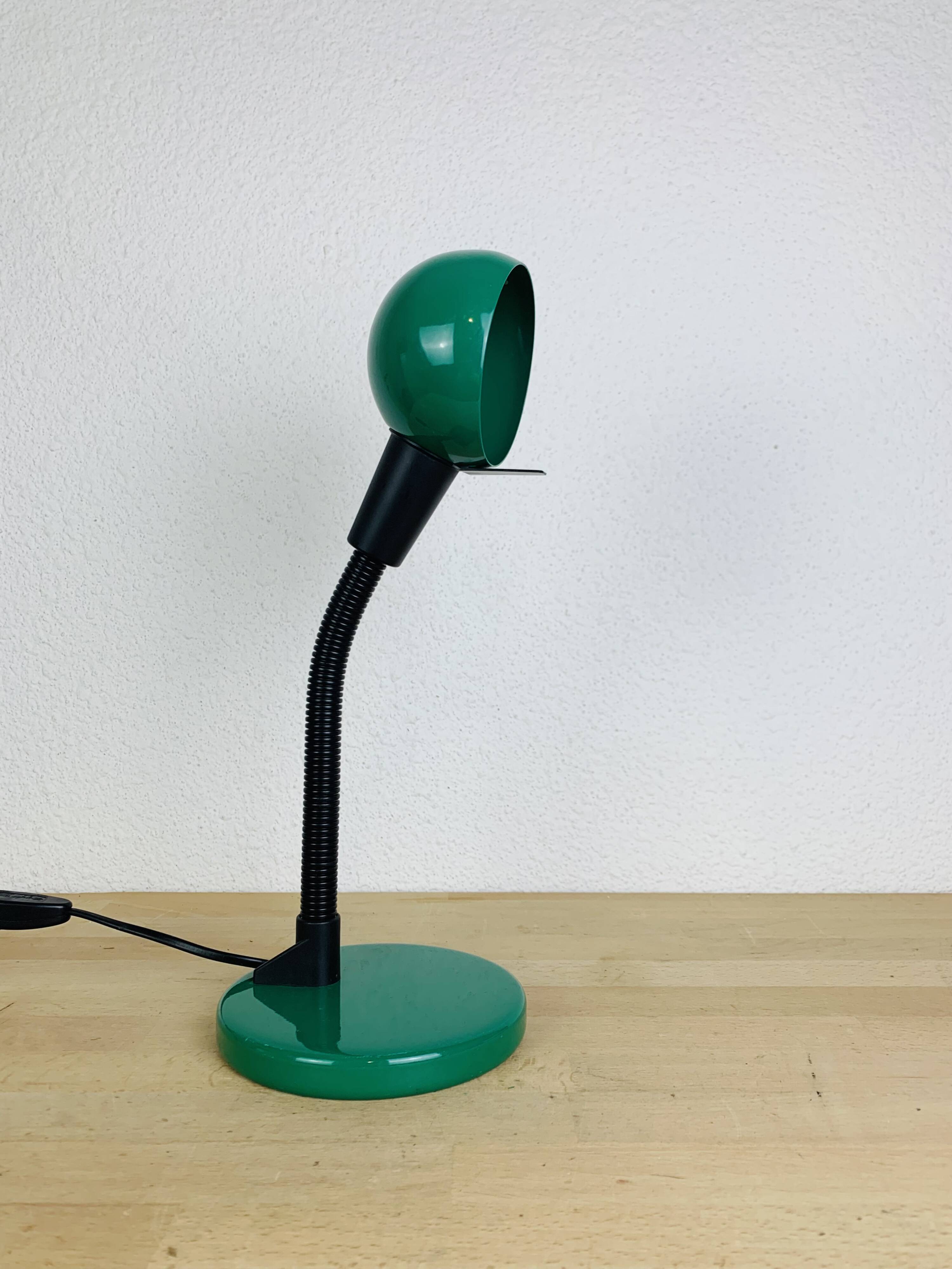 Lampe de bureau vintage métal vert